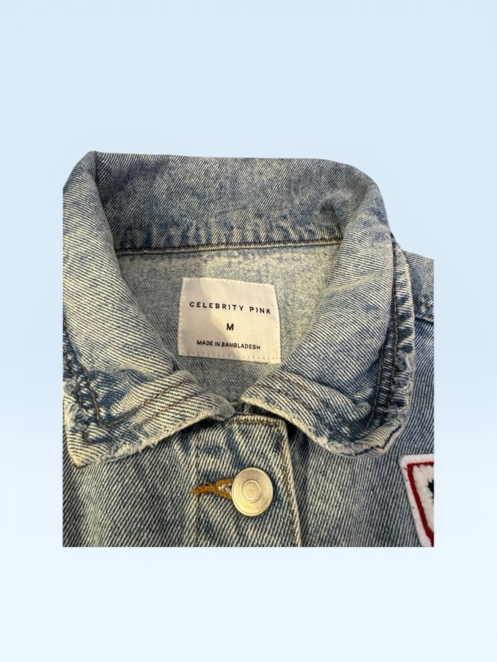 Denim Washed Jacket A Initial 23ptp - Picture 3 of 6